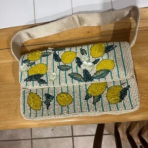 Made in India Lemon Beaded Women's Bag